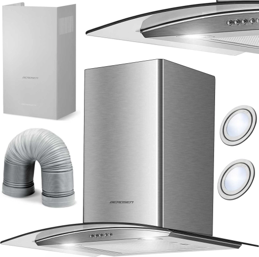 Kamininis virtuvės gartraukis 60 cm BERDSEN BT-202 Inox