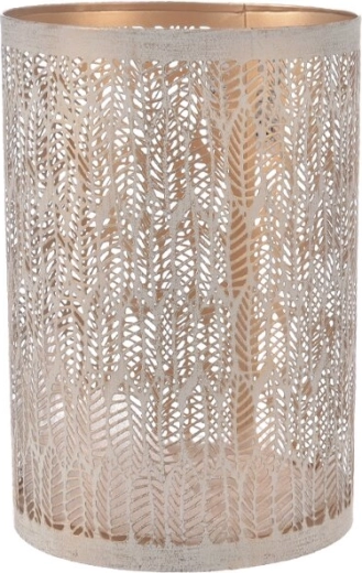 Žvakidė LEAF metalinė smėlio–auksinė 18 cm