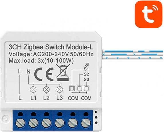 Smart Switch ZigBee without Neutral Avatto LZWSM16-W3