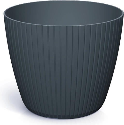 Plastikinis vazonas Lamia 29,5 cm antracito spalvos