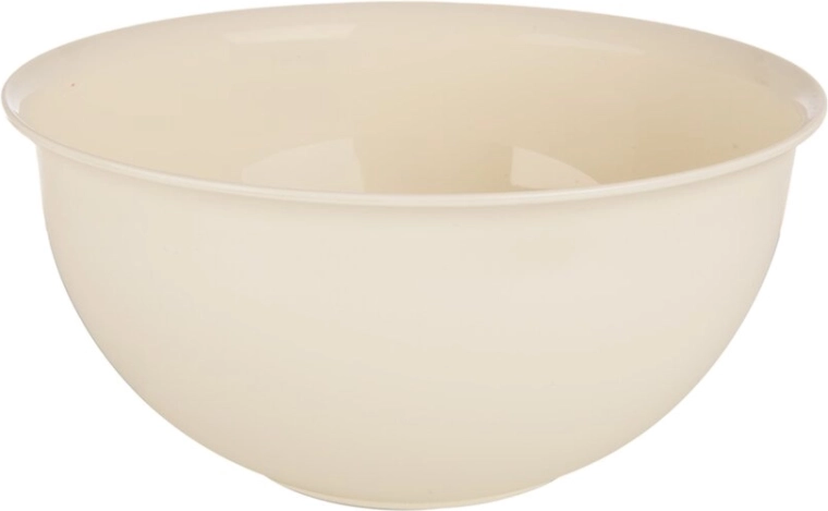 Plastikinis dubenėlis Sandy 13 cm, grietininės spalvos
