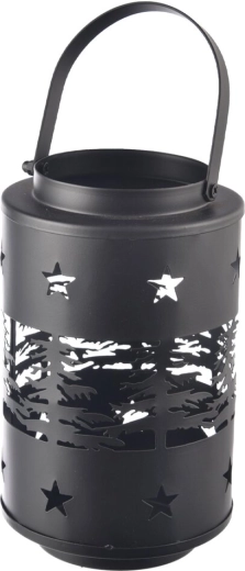 Metalinis žvakidė XMAS juodas 21 cm