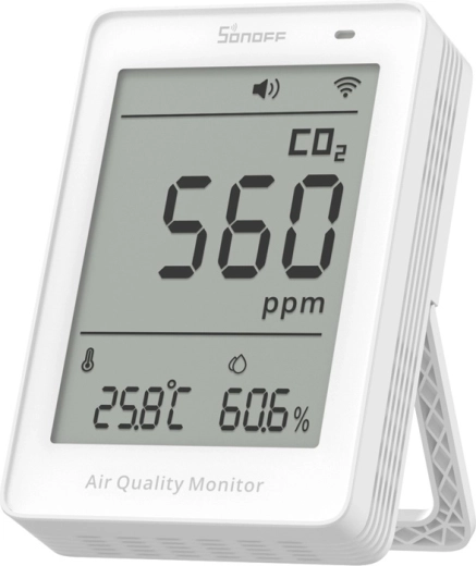 Sonoff AirGuard CO2 – Wi‑Fi LCD oro kokybės matuoklis