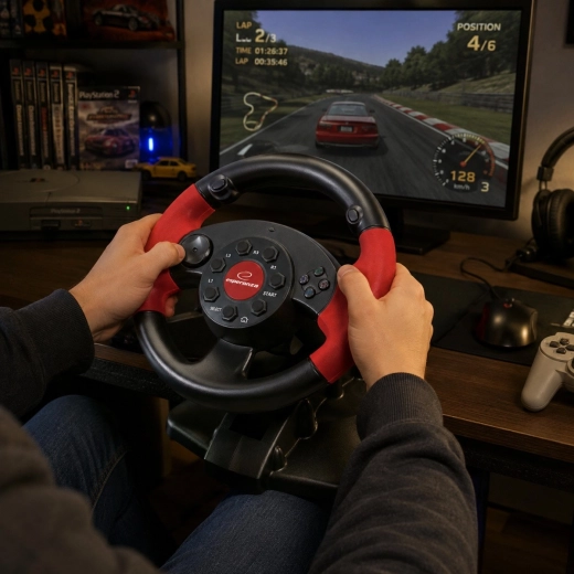 Gaming Steering Wheel Esperanza High Octane for PC and PS3