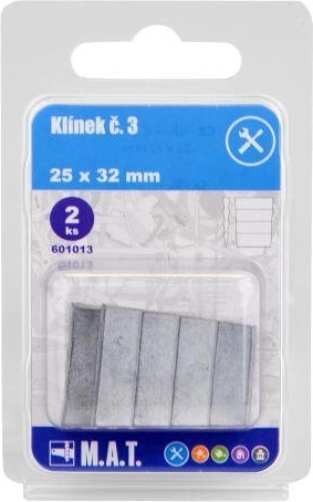 Wooden wedge for handles No. 3, 25 × 32 mm (2 pcs)