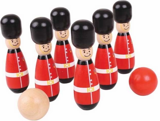 Kėgliai „Angliški gvardiečiai“ nuo Bigjigs Toys