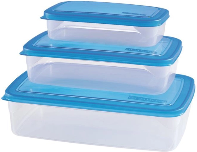 Heidrun plastikinės maisto dėžutės 3 vnt., spalvų miksas