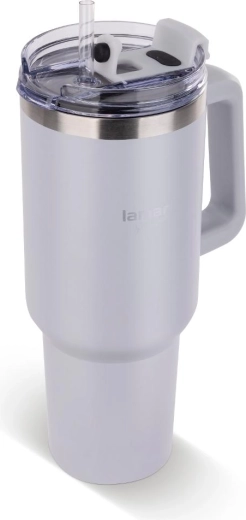 Termo puodelis „Lamart Huge“, kreminės spalvos, 0,9 l