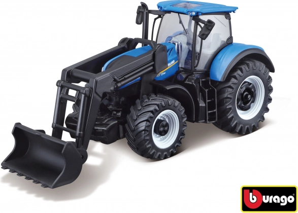Bburago Farmland New Holland T7.315 HD su priekiniu krautuvu 10 cm