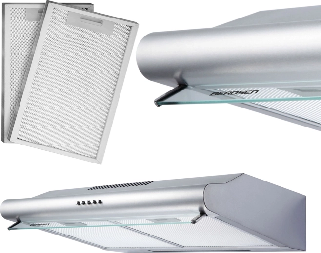 50 cm INOX BERDSEN įmontuojamas po spintele gartraukis