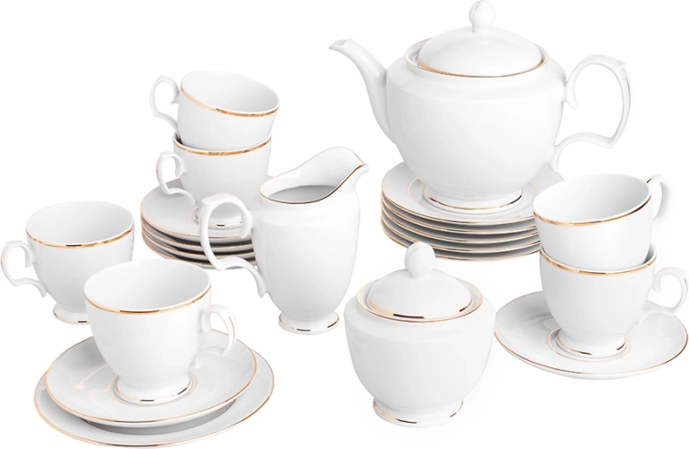 Mariapaula klasyka coffee set – gold line