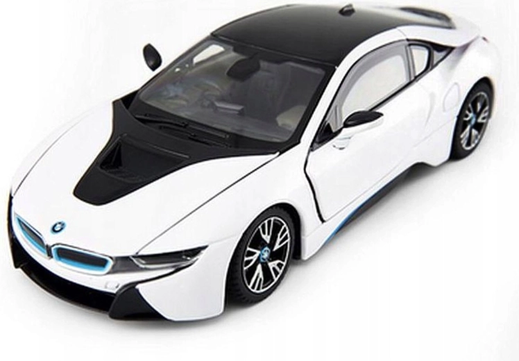 BMW i8 car model 1:24 metal white
