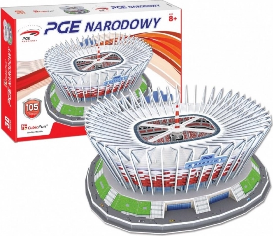 3D dėlionė Varšuvos nacionalinis stadionas – 105 detalės