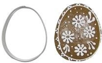 Stainless steel cookie cutter egg 5 cm