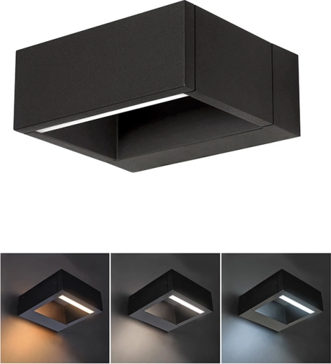 Solight LED lauko sieninis šviestuvas Ragusa 7 W, 450 lm, 3 CCT