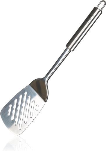 Stainless Steel Slotted Turner 34 × 8 cm AZORA