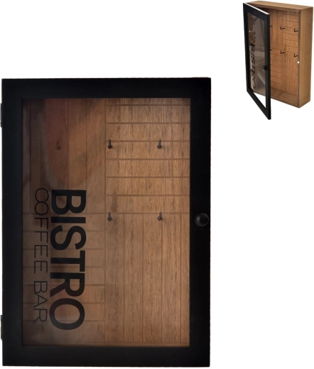 Medinė raktų dėžutė Bistro ruda