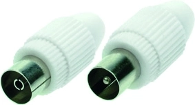 Solight tiesieji anteniniai COAX jungtys (jungtis + lizdas)