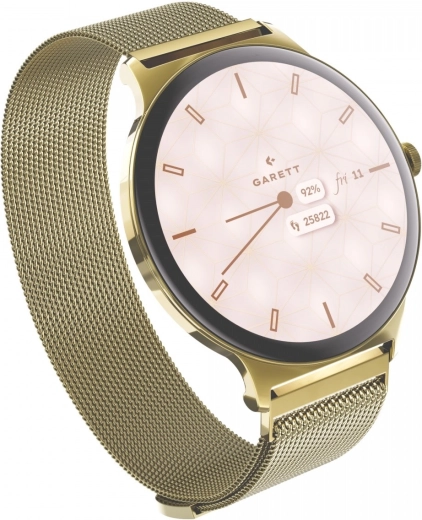 Garett Verona 2 Smartwatch gold with mesh strap