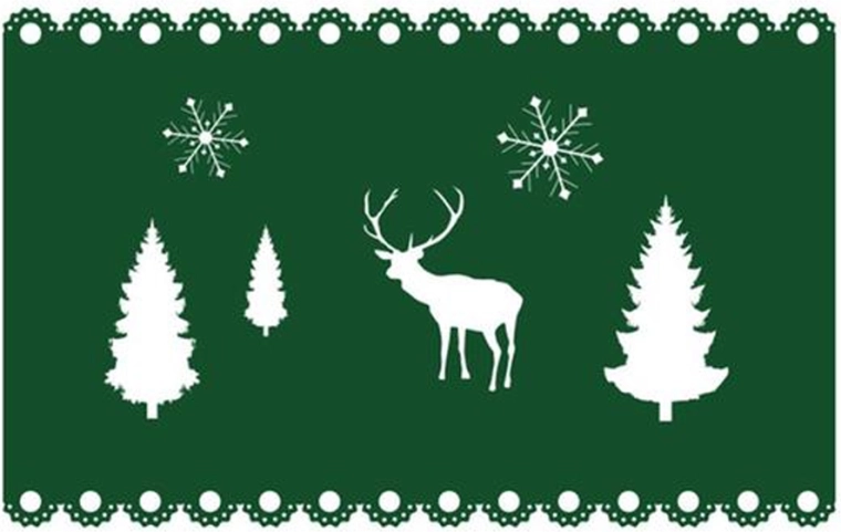 Felt Christmas Placemat Toro 40 × 25 cm