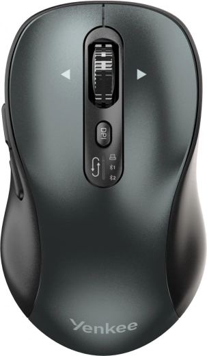 Belaidė pelė YENKEE GYRO su dvigubu prijungimu „Bluetooth“ ir USB 2,4 GHz