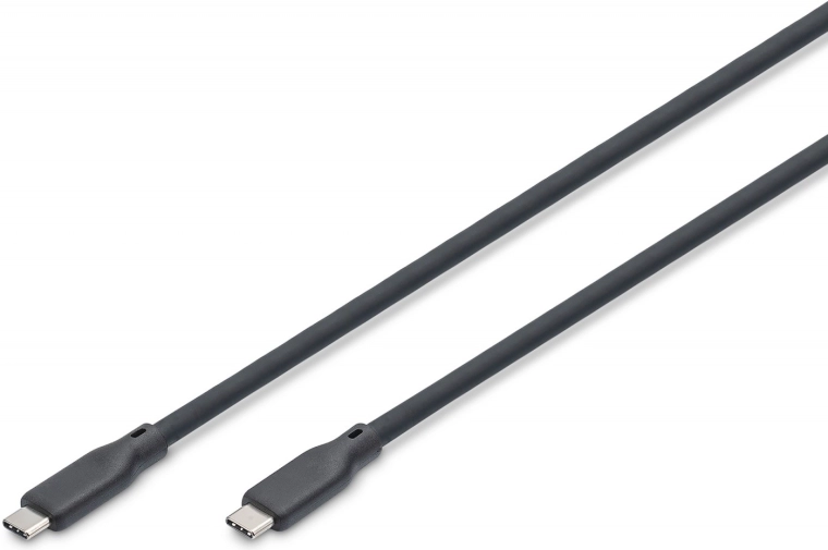 Silicone USB‑C to USB‑C cable USB4 v2.0 80 Gb/s PD 3.1 240 W 0.5 m black