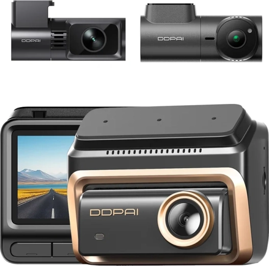 DdPai Z90 master automobilinė vaizdo registratorius su priekine ir galine kamera
