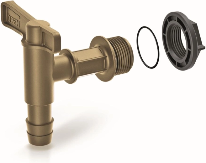 CANTAP 1 Golden Tap for Rainwater Barrel