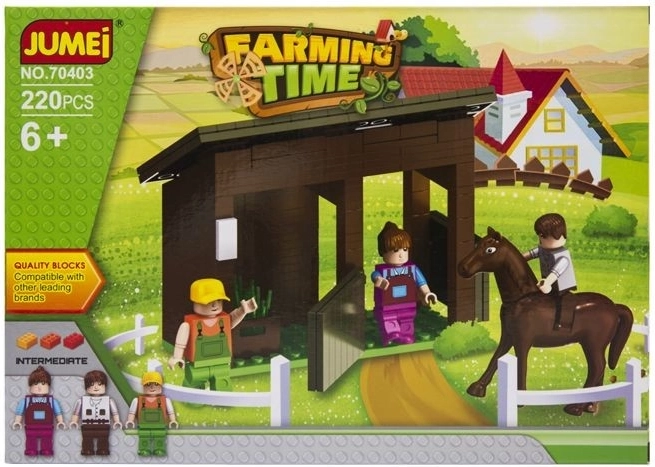 Konstruktorius Jumei ferma Farming Time 220 dalių – 1 vnt.