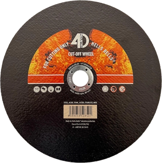 Cutting disc for steel and stainless steel 230 × 2.0 × 22.2 mm