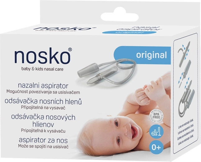 Nosko Original nosies gleivių siurbtukas, jungiamas prie dulkių siurblio