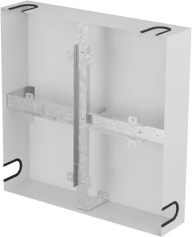 Lanberg cable slack rack 500 × 500 mm grey - 1 piece