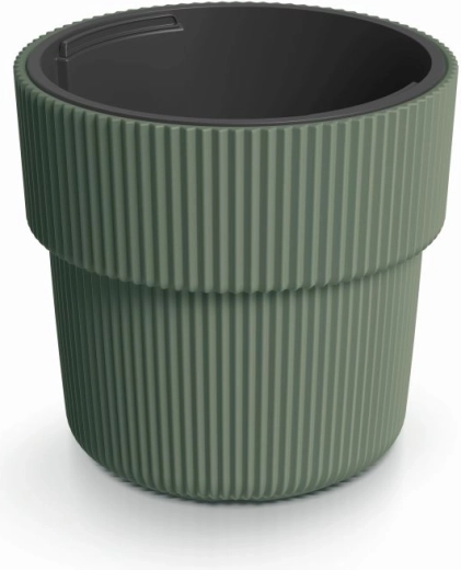 Milly planter with insert 39 cm – dark green