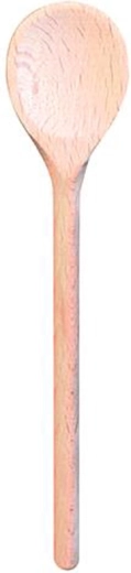 Wooden round spoon 20 cm