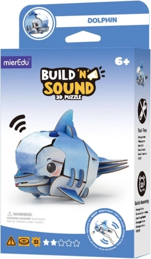 3D dėlionė MierEdu „Sukurk ir klausykis“ – delfinas