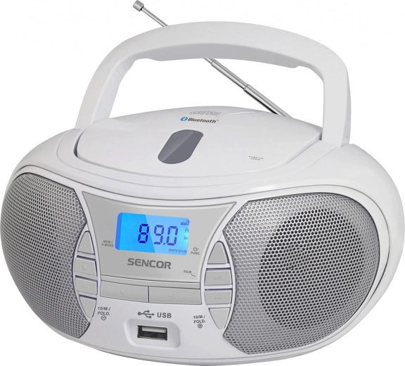 Sencor boombox su CD grotuvu ir Bluetooth SPT 2700 WH baltas