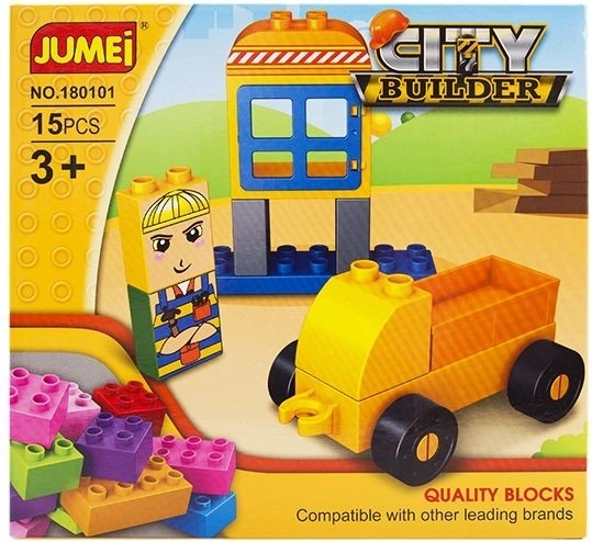 Konstruktorius Jumei City Builder miestas – statybos: 15 dalių, 20 × 19 cm – 1 vnt.
