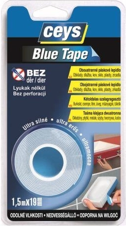 Double-sided mounting tape BLUE CEYS 19 mm × 1.5 m