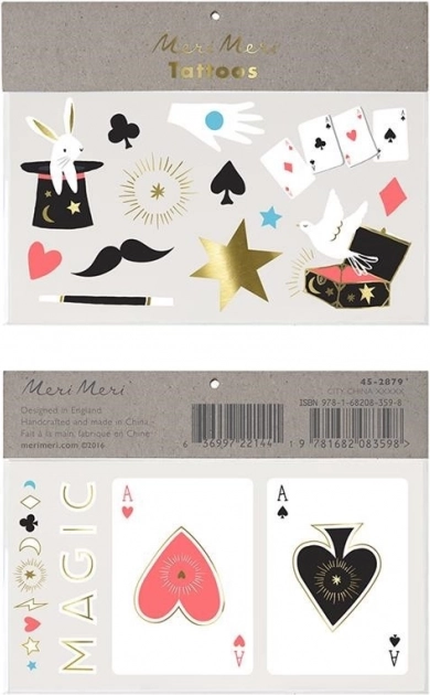 Nuplaunamų tatuiruočių rinkinys Abrakadabra MERI MERI