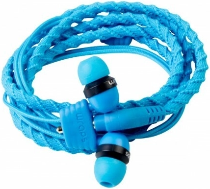 Wraps Classic Blue mėlynos į ausis įstatomos ausinės su apyrankės dizainu