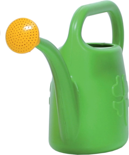 Plastic watering can 4.5 l – pea green, removable rose