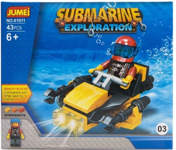 Jumei konstruktorius povandeninė ekspedicija 43 dalių (Submarine Exploration)