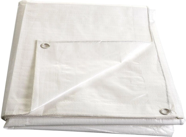 Balta laminuota plėvelė su akutėmis 5 × 6 m, 140 g/m²