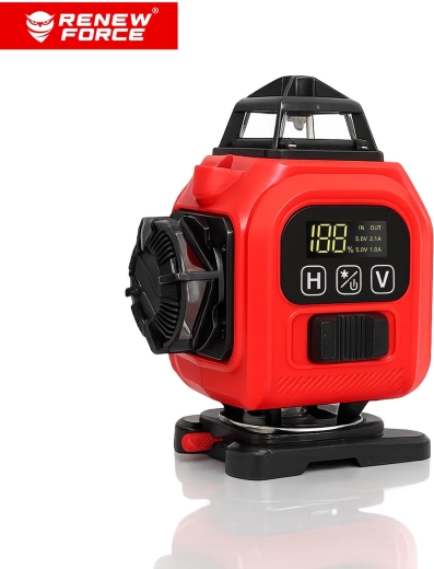 RENEW FORCE 4D 360° laser cross-line level with 16 lines, green beam - 1 piece