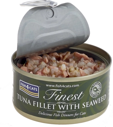 Kačių konservai su tunu ir jūriniais dumbliais 70 g