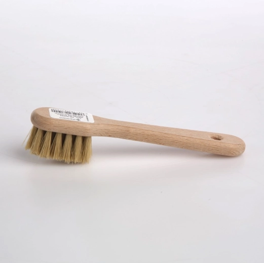 Wooden shoe brush made of beech wood with horsehair bristles