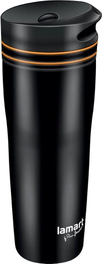 Lamart termopuodelis 360 ml, juodas ir oranžinis