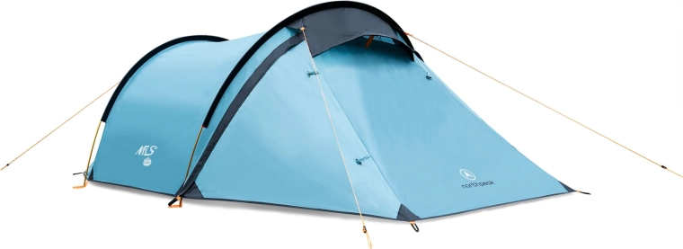 Turistinė palapinė 2 asmenims NILS Camp North Peak mėlyna