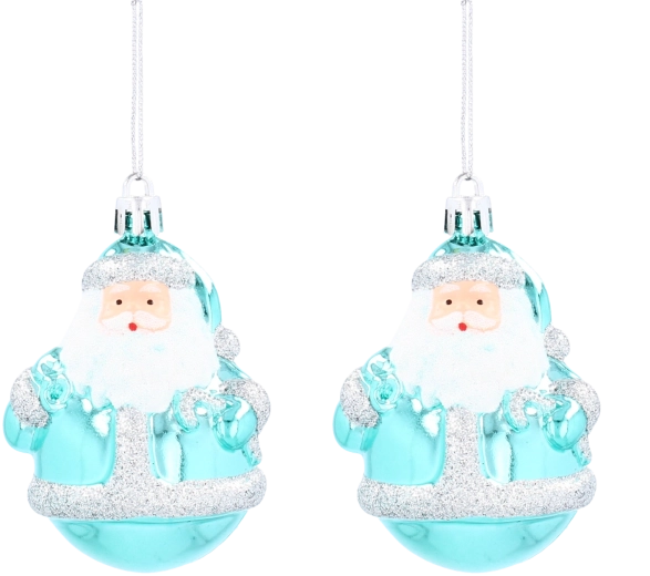 Kalėdinių papuošalų rinkinys „Mikulas“ – 2 vnt.