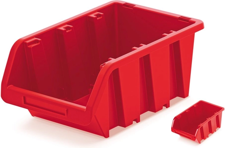 Plastikinė sandėliavimo dėžutė TRUCK 115×80×60 mm, raudona